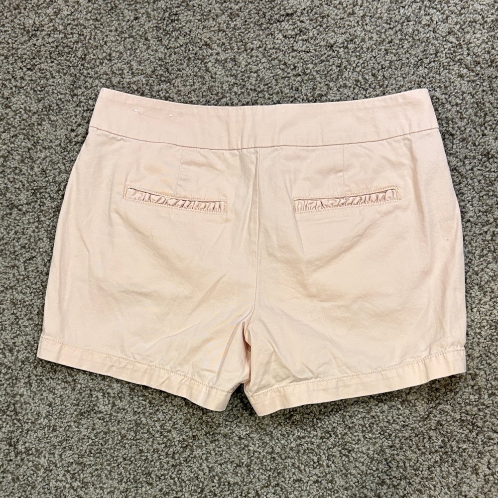 LOFT Light Pink Chic Ruffle Shorts EUC 4 - Picture 3 of 7
